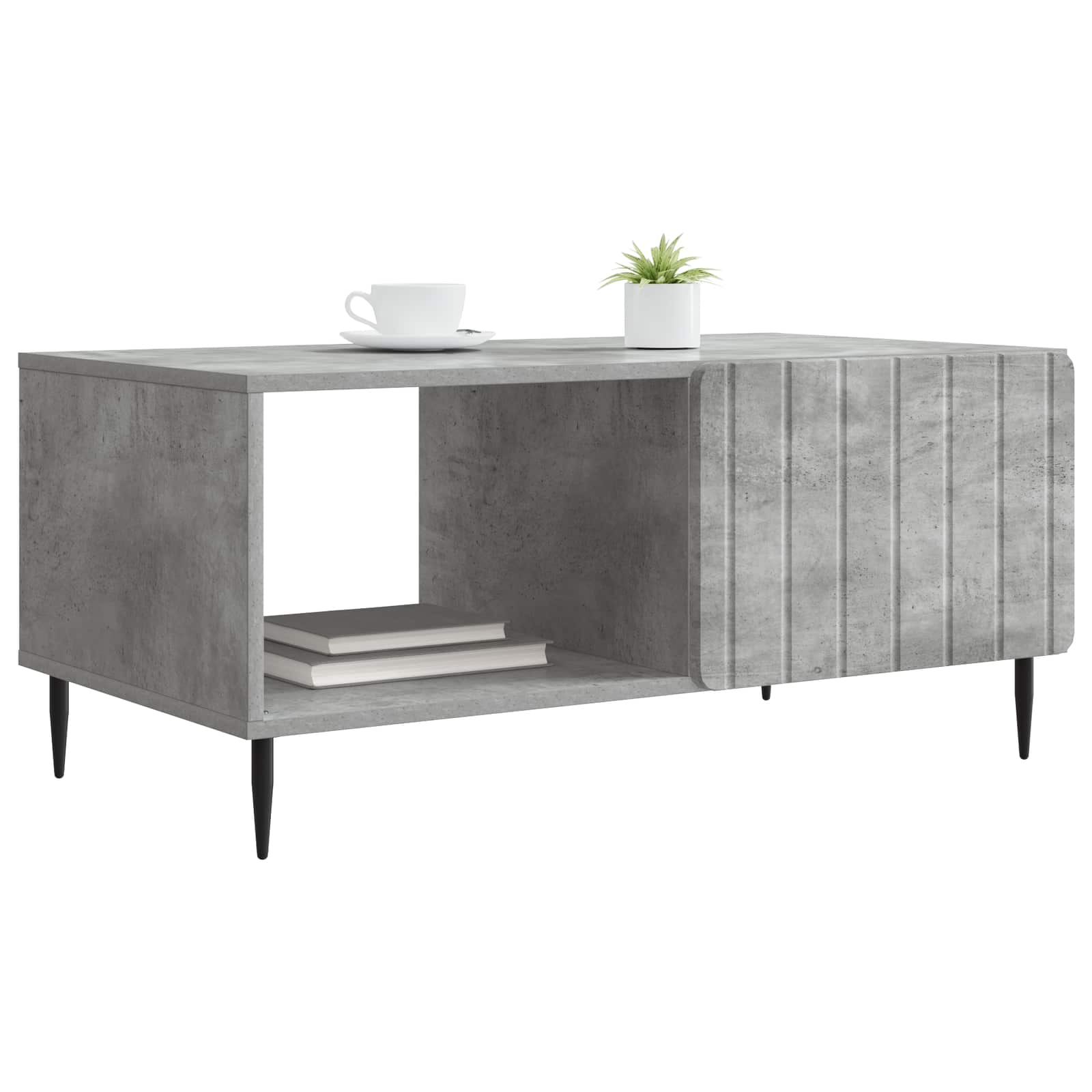 vidaXL Stolik kawowy Betonowy szary 90 x 50 x 40 cm