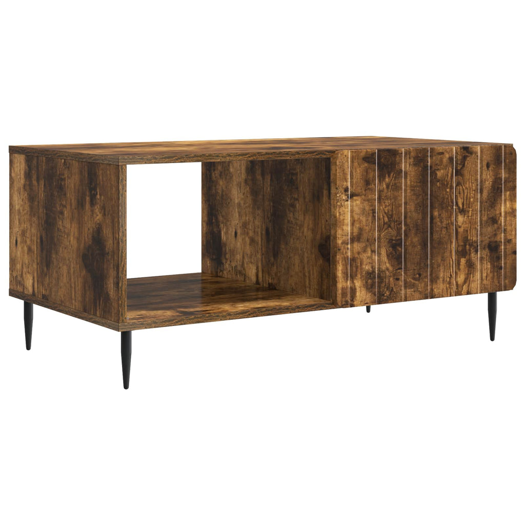 vidaXL Stolik kawowy Dąb wędzony 90 x 50 x 40 cm Drewno inżynieryjne