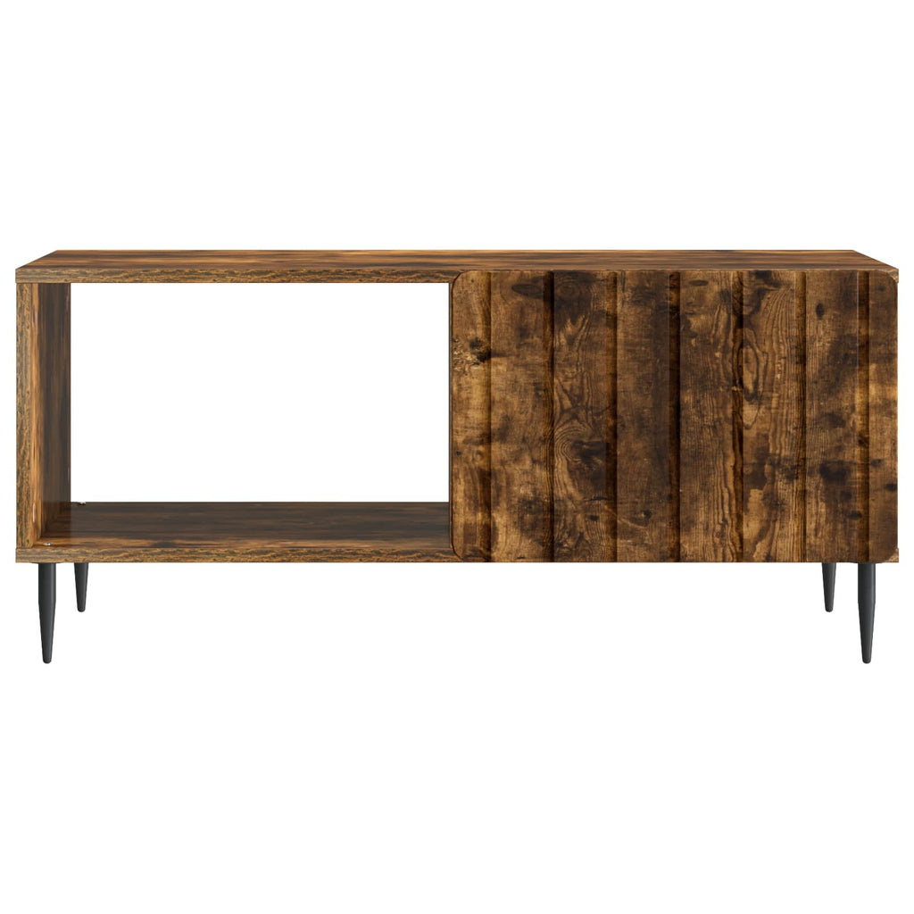 vidaXL Stolik kawowy Dąb wędzony 90 x 50 x 40 cm Drewno inżynieryjne
