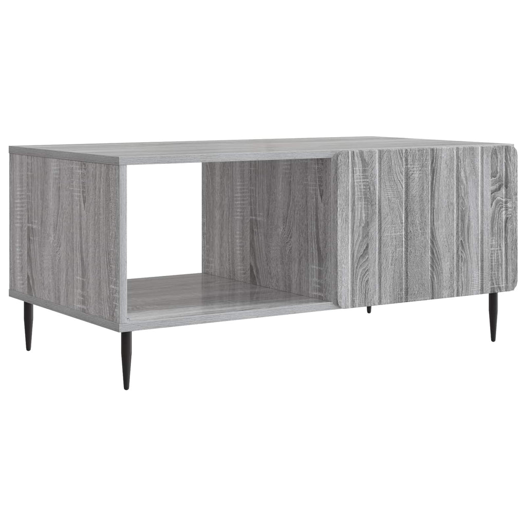 vidaXL Stolik kawowy Szary Sonoma 90 x 50 x 40 cm Drewno inżynieryjne