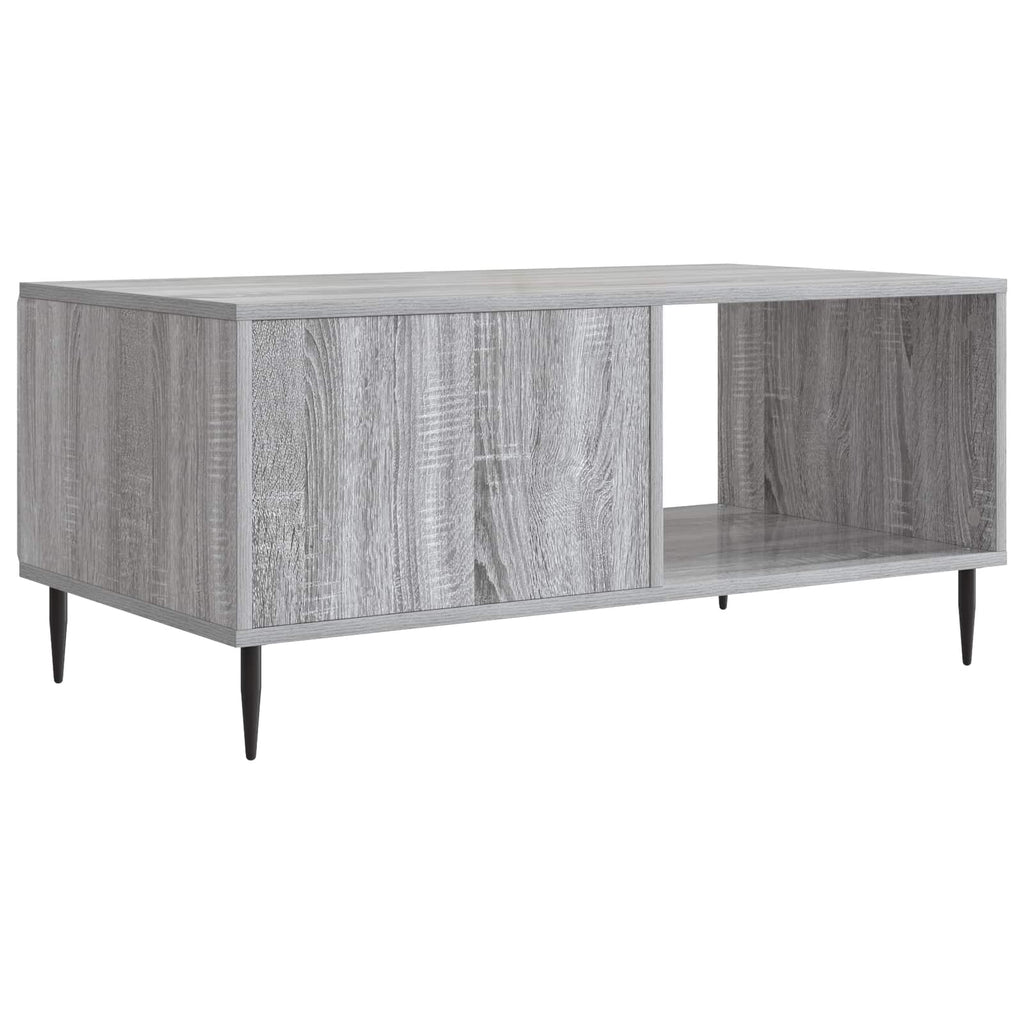 vidaXL Stolik kawowy Szary Sonoma 90 x 50 x 40 cm Drewno inżynieryjne