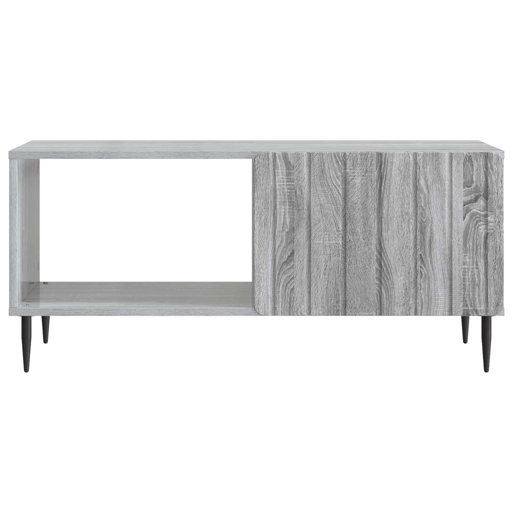 vidaXL Stolik kawowy Szary Sonoma 90 x 50 x 40 cm Drewno inżynieryjne