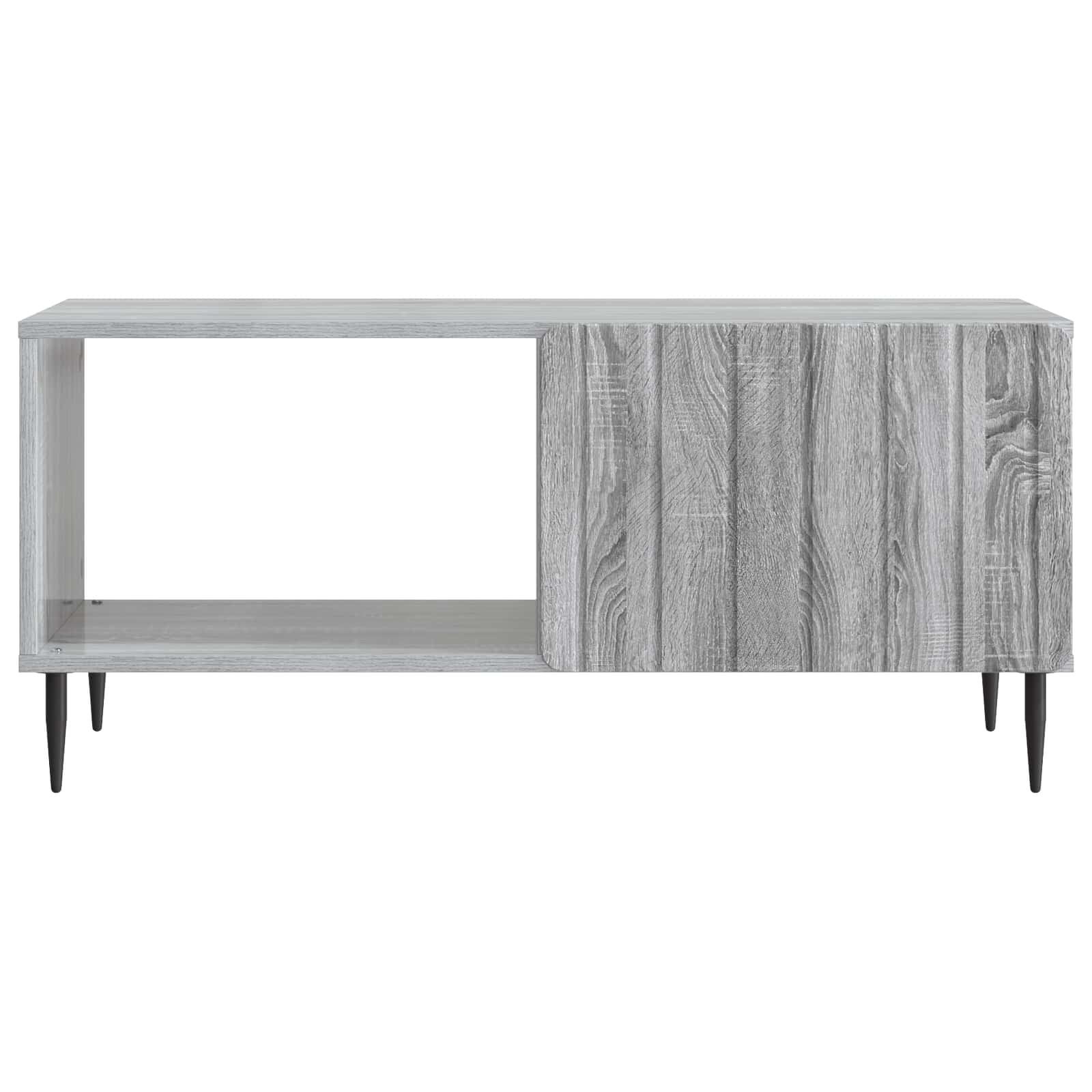 vidaXL Stolik kawowy Szary Sonoma 90 x 50 x 40 cm Drewno inżynieryjne