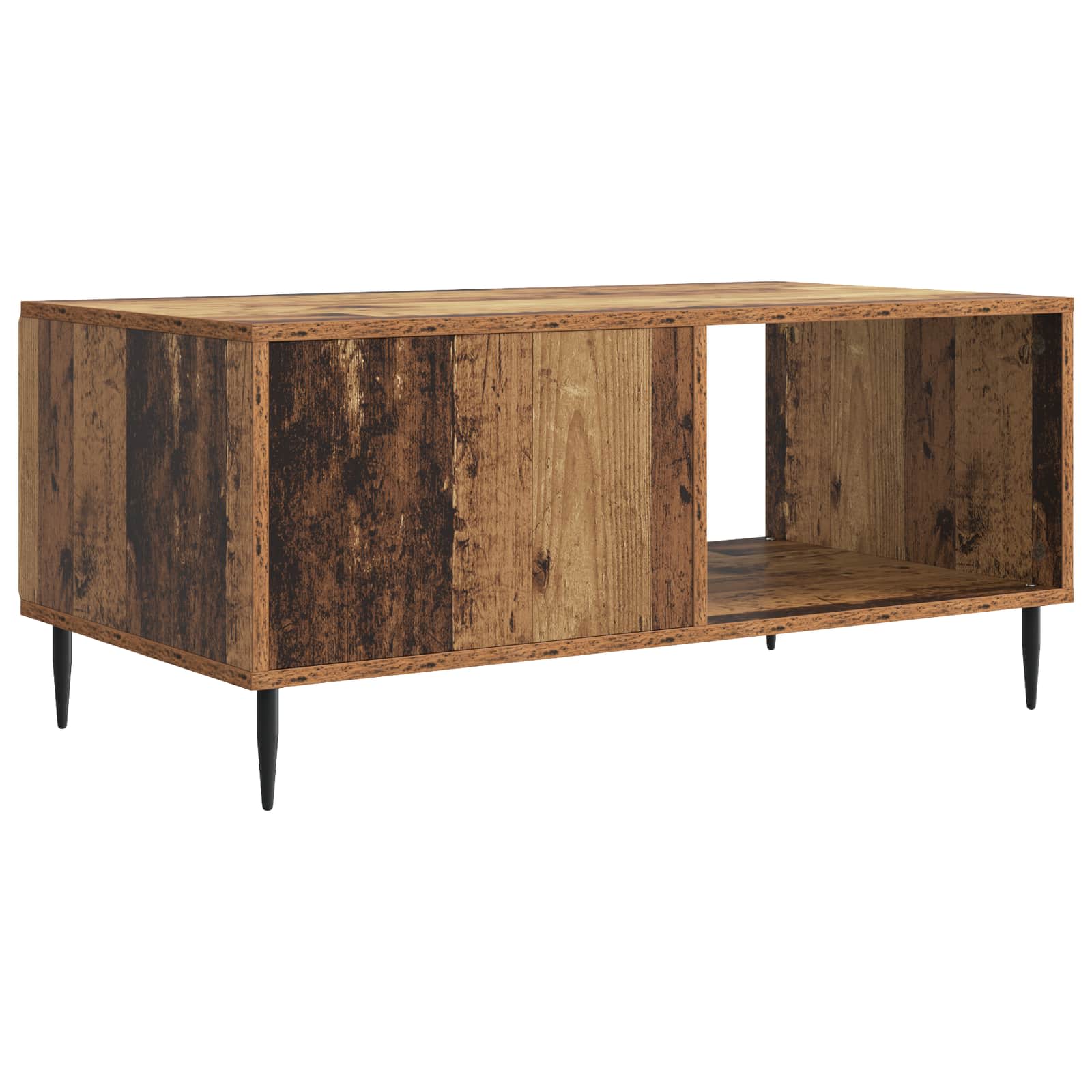 vidaXL Stolik kawowy Stare drewno 90 x 50 x 40 cm Drewno inżynieryjne