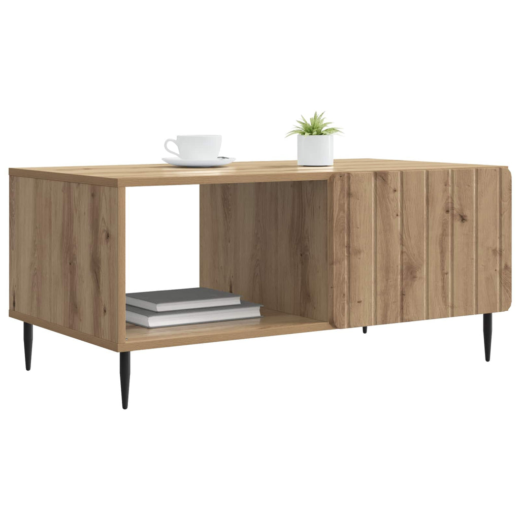 vidaXL Stolik kawowy Dąb artisan 90 x 50 x 40 cm Drewno inżynieryjne