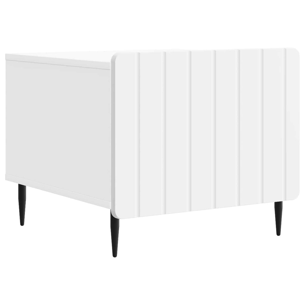 vidaXL Stolik kawowy Biały 49 x 50 x 42 cm Drewno inżynieryjne