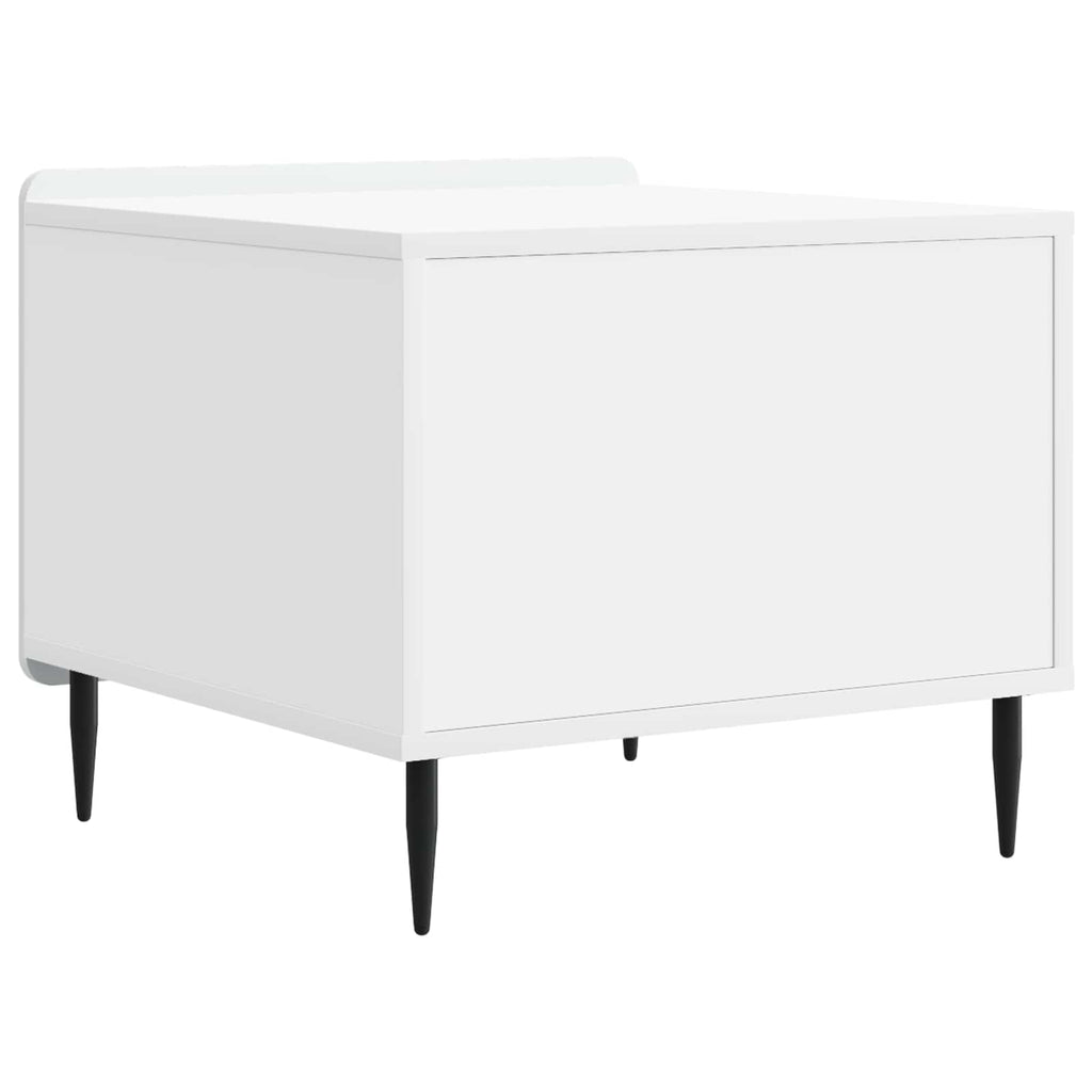 vidaXL Stolik kawowy Biały 49 x 50 x 42 cm Drewno inżynieryjne