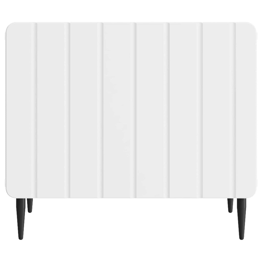 vidaXL Stolik kawowy Biały 49 x 50 x 42 cm Drewno inżynieryjne