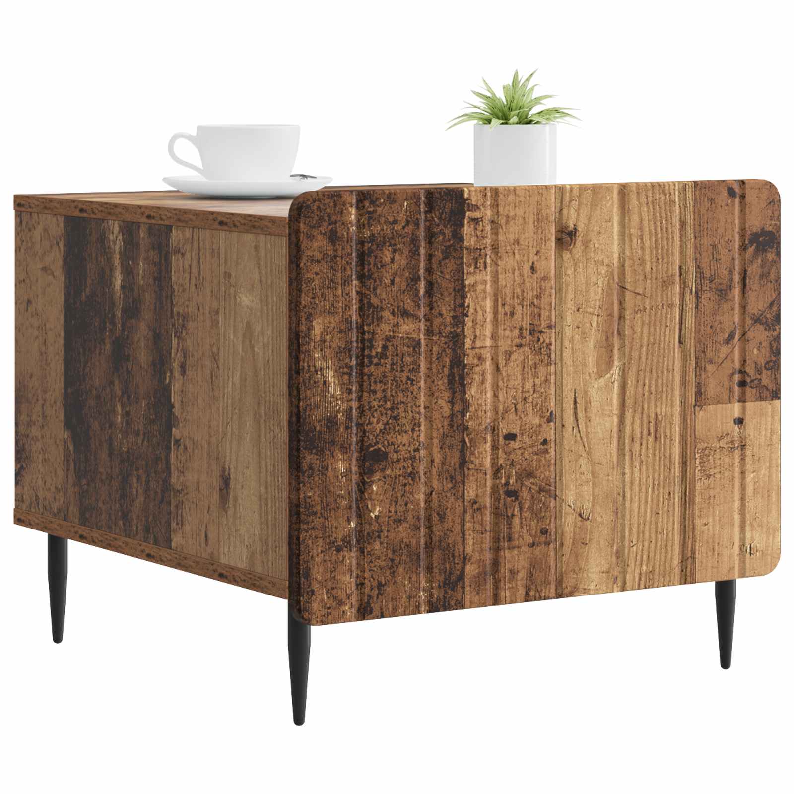 vidaXL Stolik kawowy Stare drewno 49 x 50 x 42 cm Drewno inżynieryjne