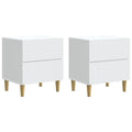 vidaXL Szafka Nocna 2 pcs Biały 43 x 34,5 x 48 cm Drewno inżynieryjne