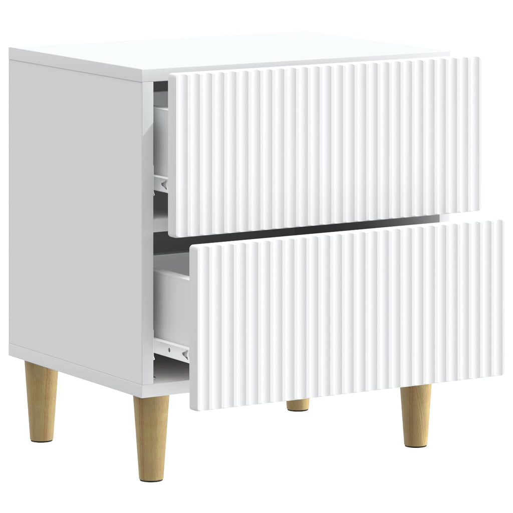vidaXL Szafka Nocna 2 pcs Biały 43 x 34,5 x 48 cm Drewno inżynieryjne
