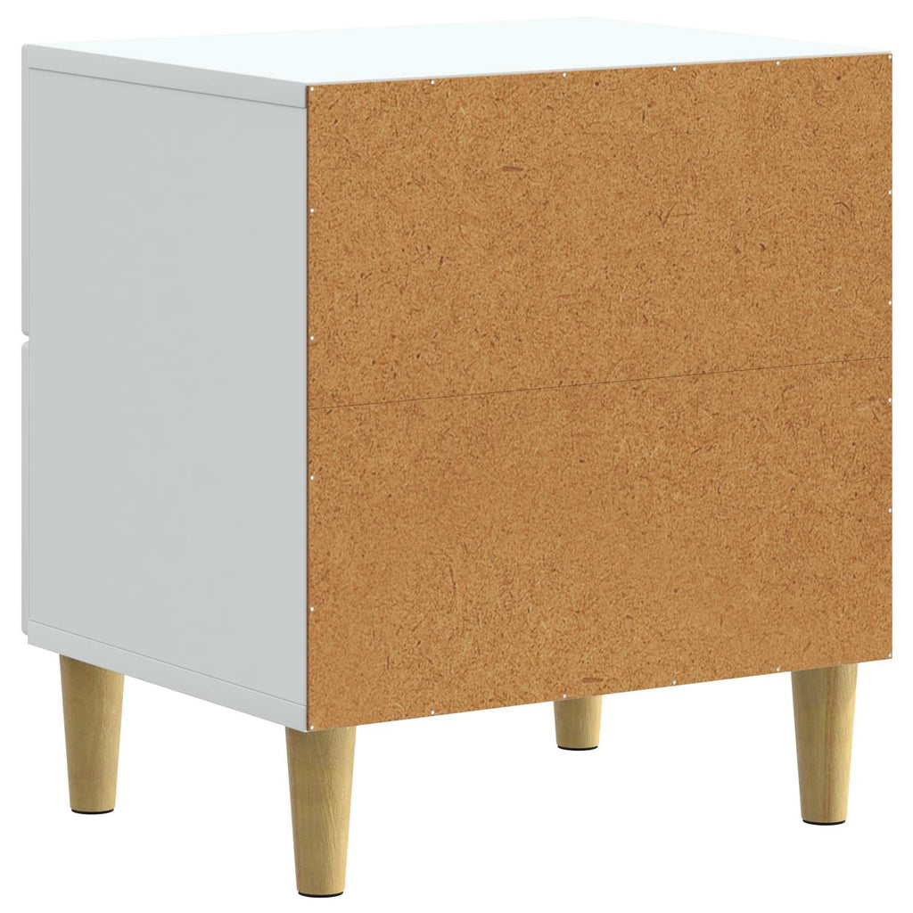 vidaXL Szafka Nocna 2 pcs Biały 43 x 34,5 x 48 cm Drewno inżynieryjne