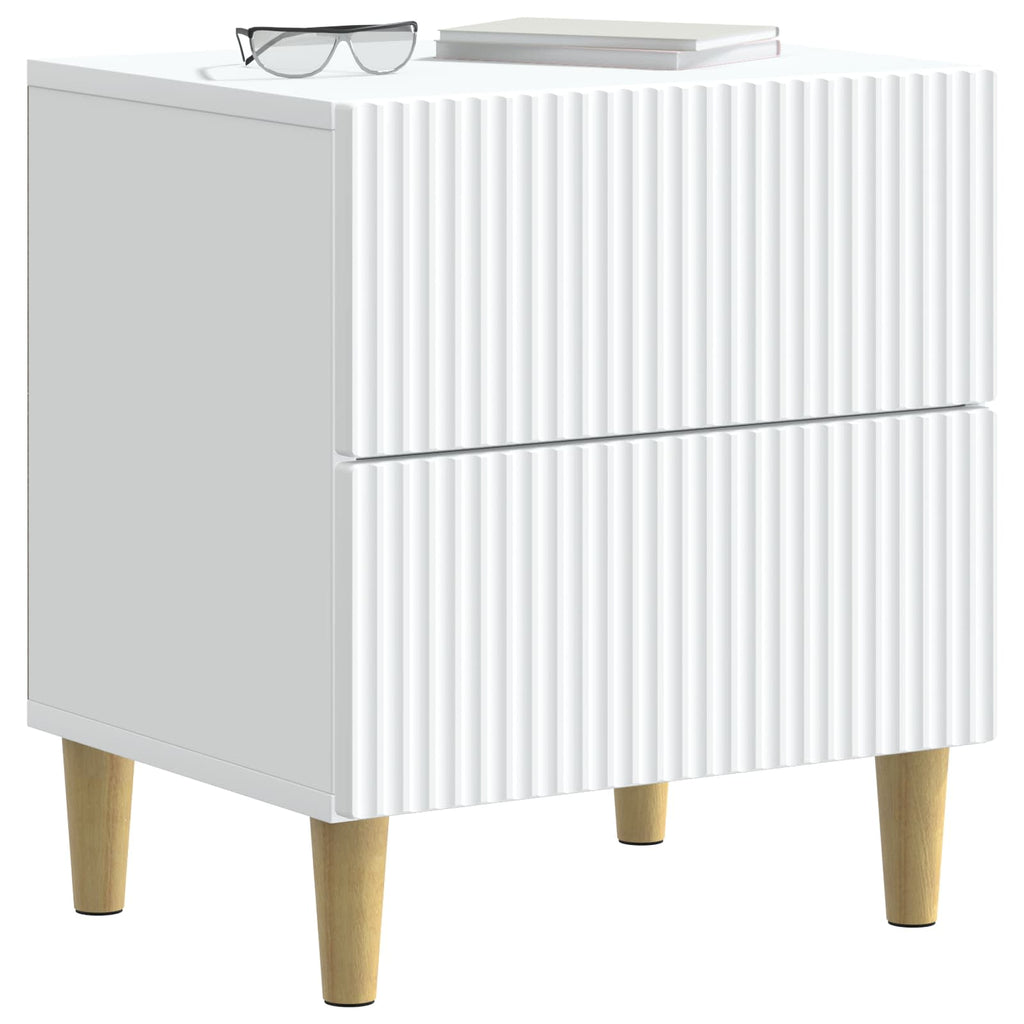vidaXL Szafka Nocna 2 pcs Biały 43 x 34,5 x 48 cm Drewno inżynieryjne