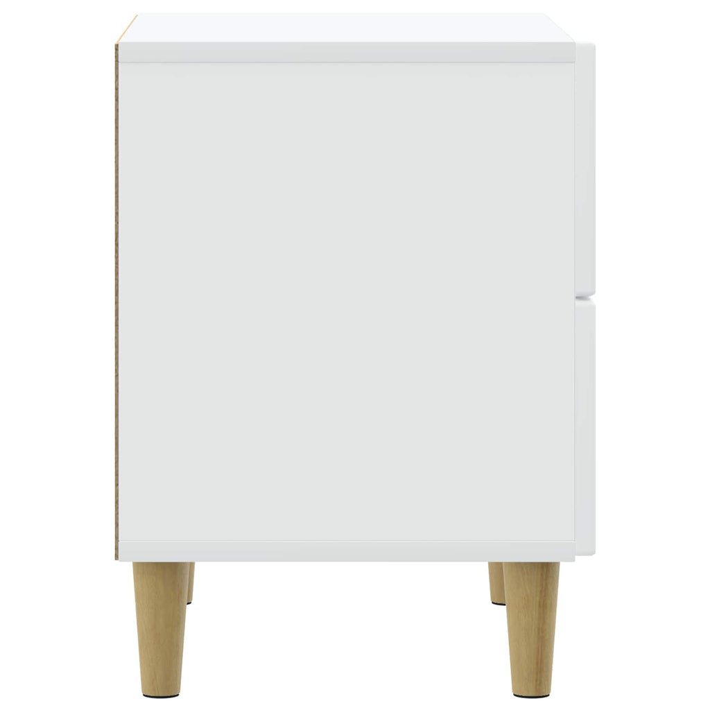 vidaXL Szafka Nocna 2 pcs Biały 43 x 34,5 x 48 cm Drewno inżynieryjne
