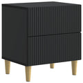 vidaXL Szafka Nocna Czarny 43 x 34,5 x 48 cm Drewno inżynieryjne