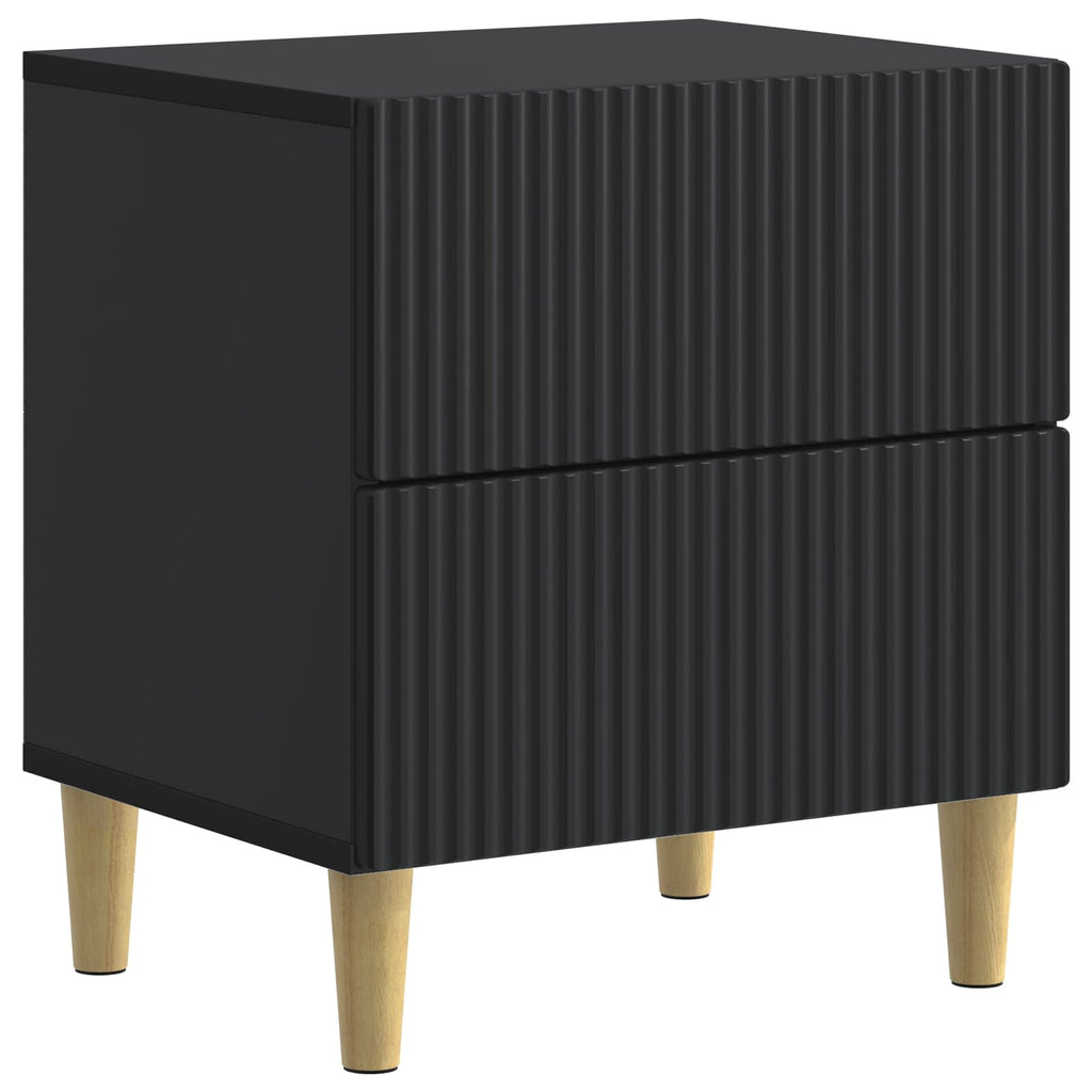 vidaXL Szafka Nocna 2 pcs Czarny 43 x 34,5 x 48 cm Drewno inżynieryjne
