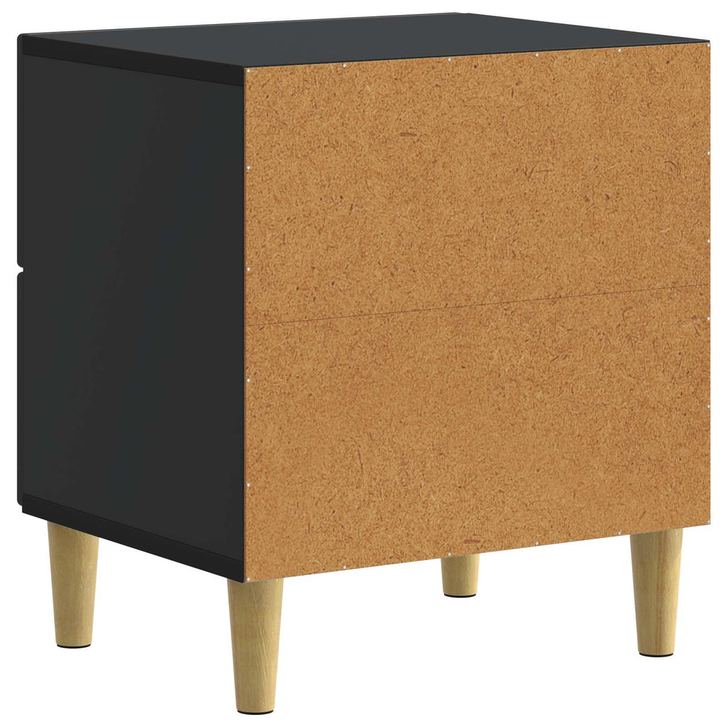 vidaXL Szafka Nocna 2 pcs Czarny 43 x 34,5 x 48 cm Drewno inżynieryjne