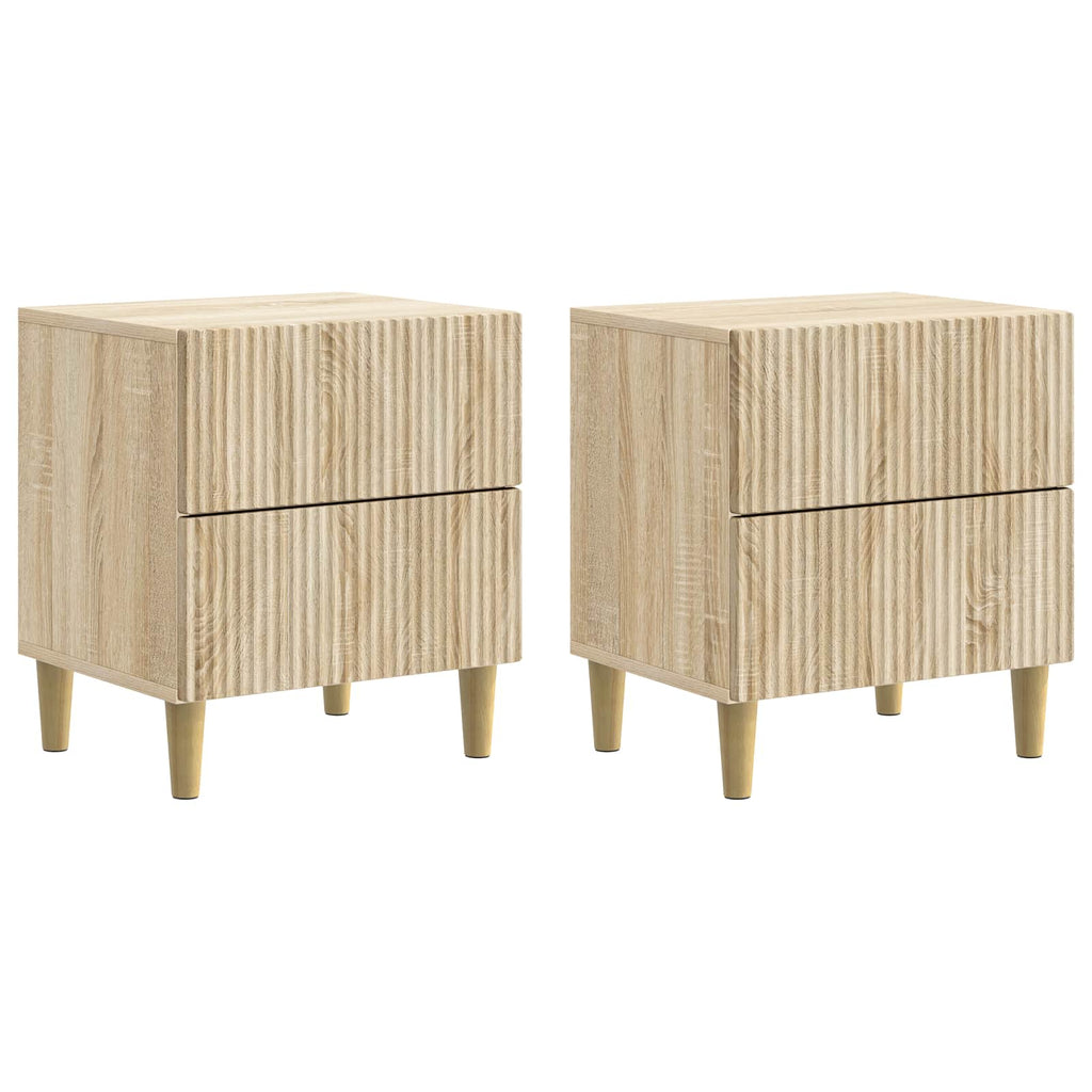 vidaXL Szafka Nocna z szufladą 2 pcs dąb Sonoma 43 x 34,5 x 48 cm