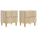 vidaXL Szafka Nocna z szufladą 2 pcs dąb Sonoma 43 x 34,5 x 48 cm