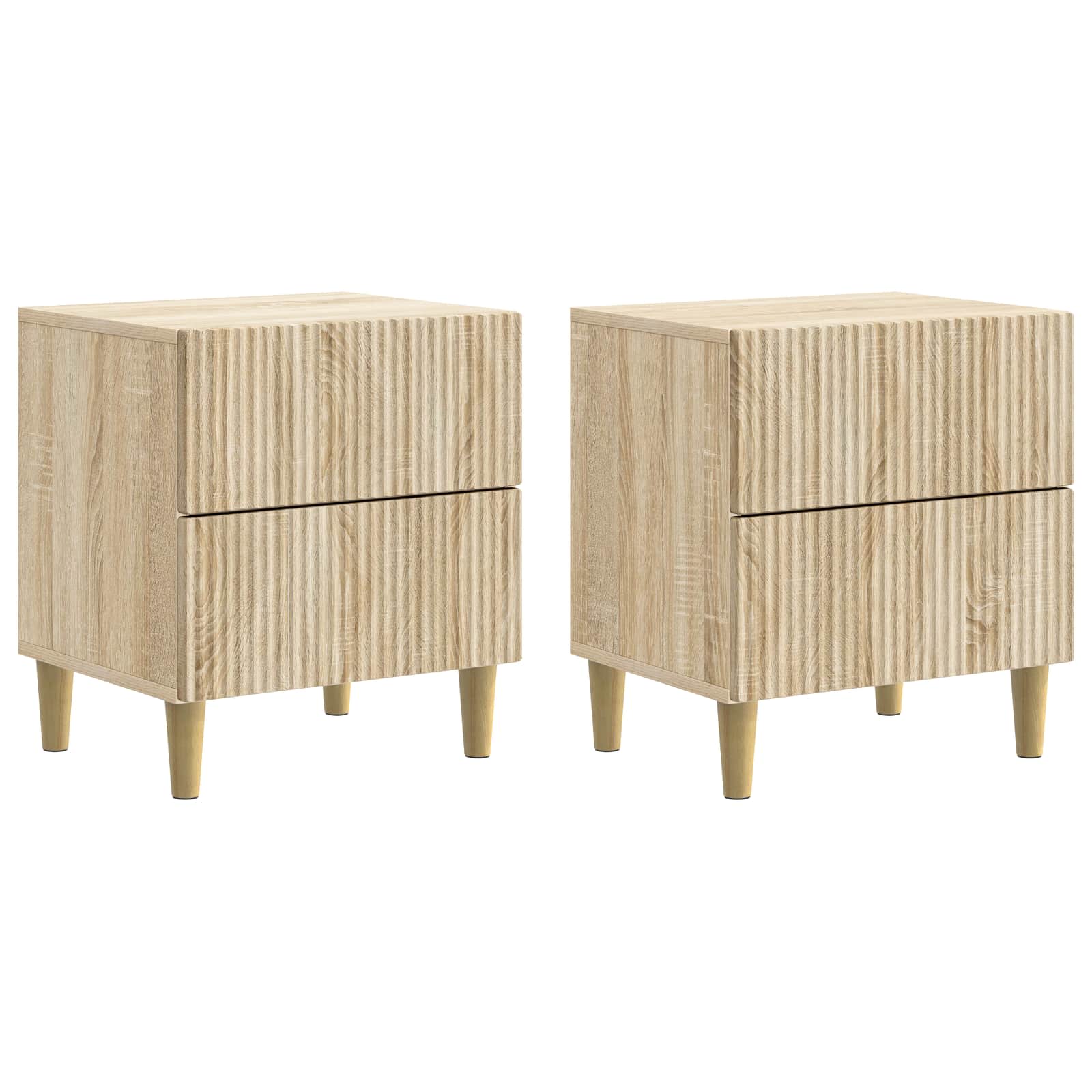 vidaXL Szafka Nocna z szufladą 2 pcs dąb Sonoma 43 x 34,5 x 48 cm