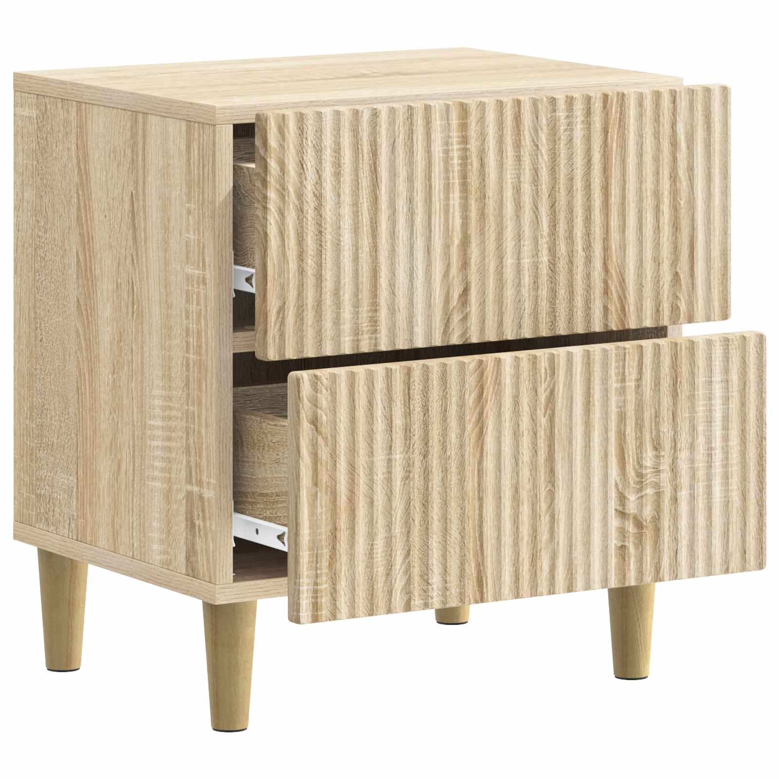 vidaXL Szafka Nocna z szufladą 2 pcs dąb Sonoma 43 x 34,5 x 48 cm