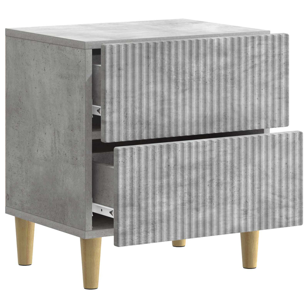 vidaXL Szafka Nocna z szufladą 2 pcs Betonowy szary 43 x 34,5 x 48 cm