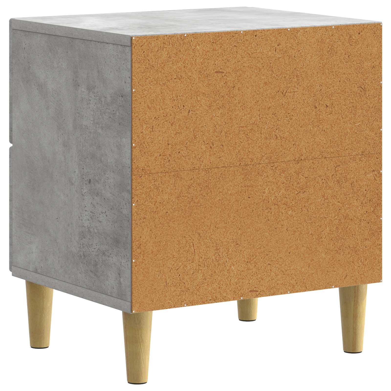 vidaXL Szafka Nocna z szufladą 2 pcs Betonowy szary 43 x 34,5 x 48 cm