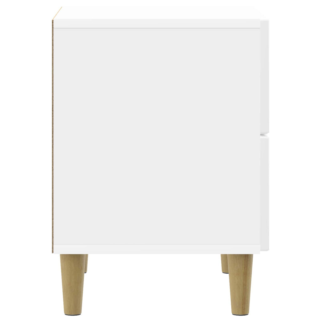 vidaXL Szafka Nocna 2 pcs Biały wysoki połysk 43 x 34,5 x 48 cm