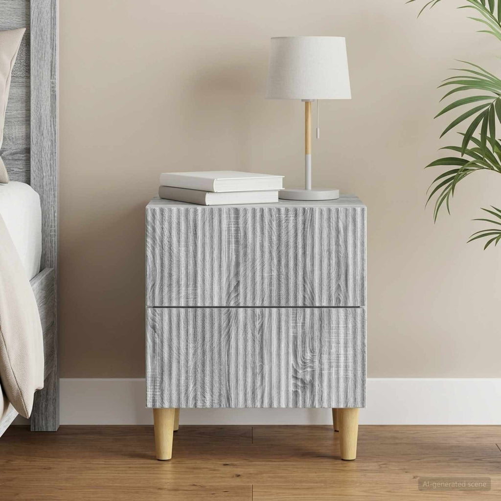 vidaXL Szafka Nocna Szary Sonoma 43 x 34,5 x 48 cm Drewno inżynieryjne
