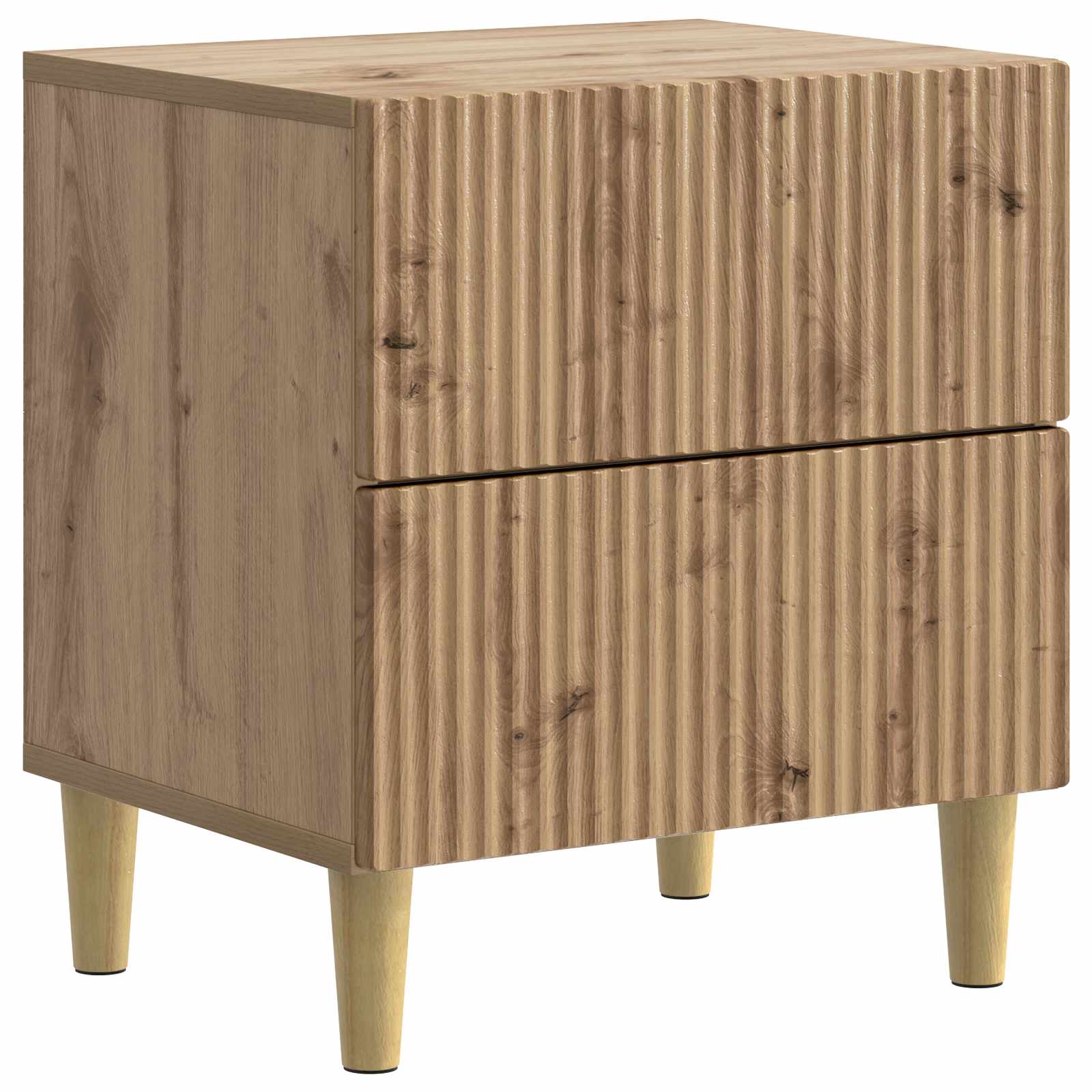 vidaXL Szafka Nocna z szufladą 2 pcs Dąb artisan 43 x 34,5 x 48 cm