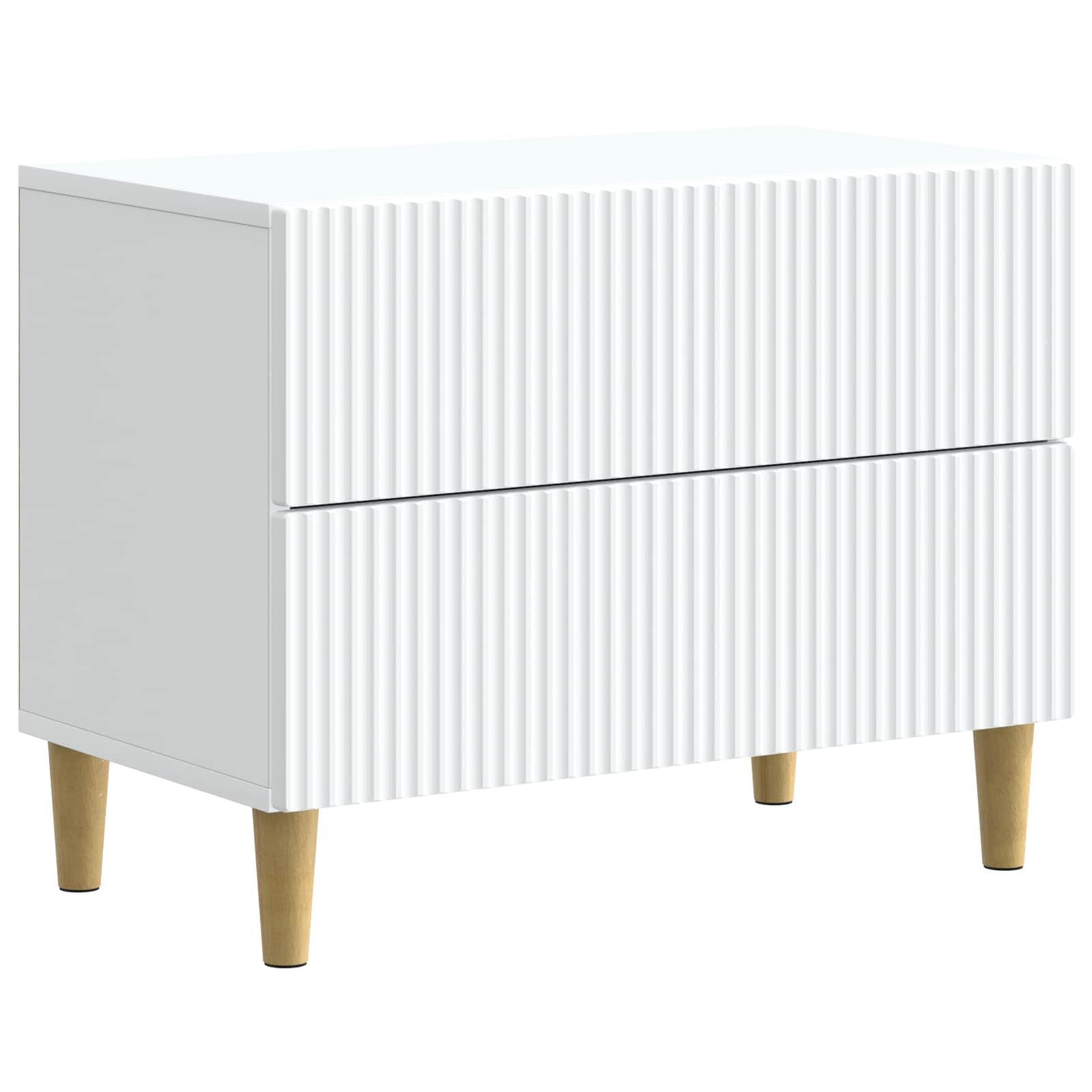 vidaXL Szafka Nocna Biały 62 x 34,5 x 48 cm Drewno inżynieryjne