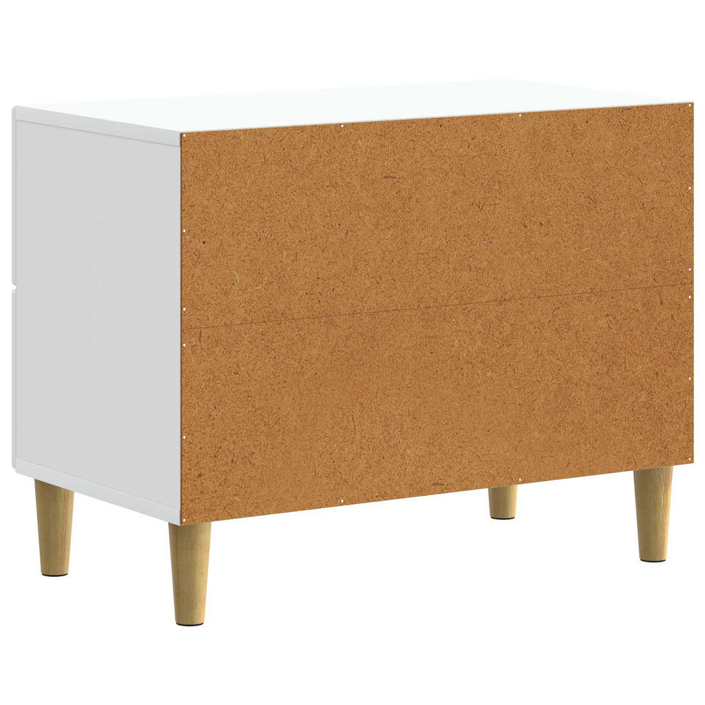 vidaXL Szafka Nocna Biały 62 x 34,5 x 48 cm Drewno inżynieryjne