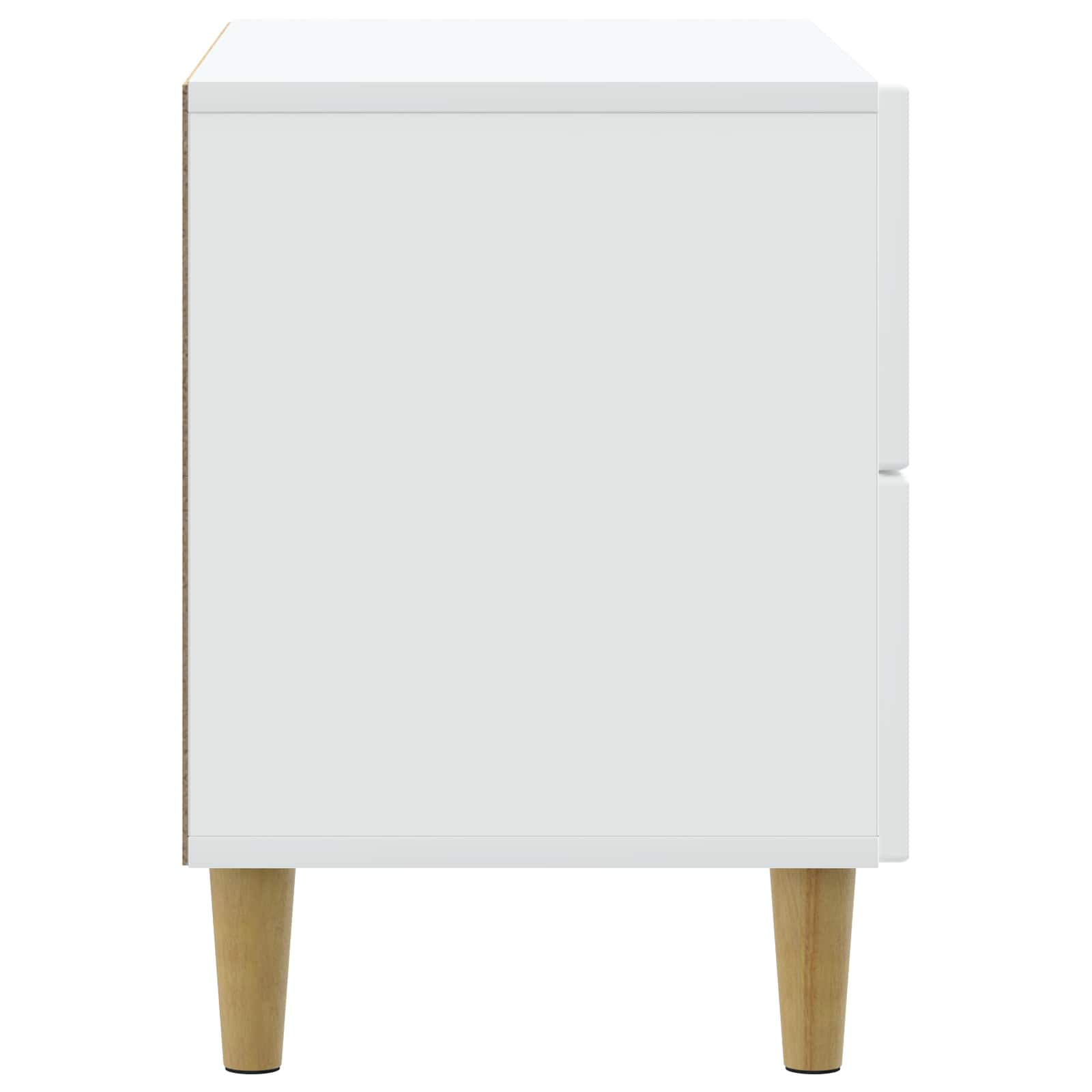 vidaXL Szafka Nocna Biały 62 x 34,5 x 48 cm Drewno inżynieryjne