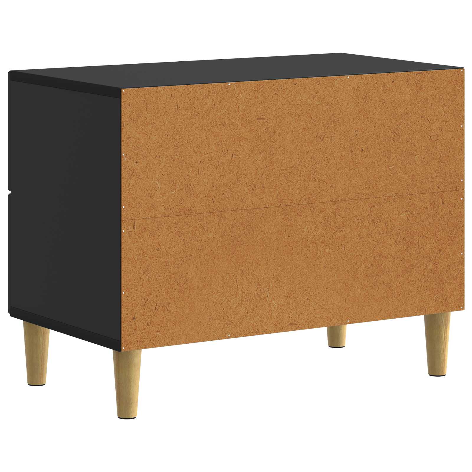 vidaXL Szafka Nocna Czarny 62 x 34,5 x 48 cm Drewno inżynieryjne