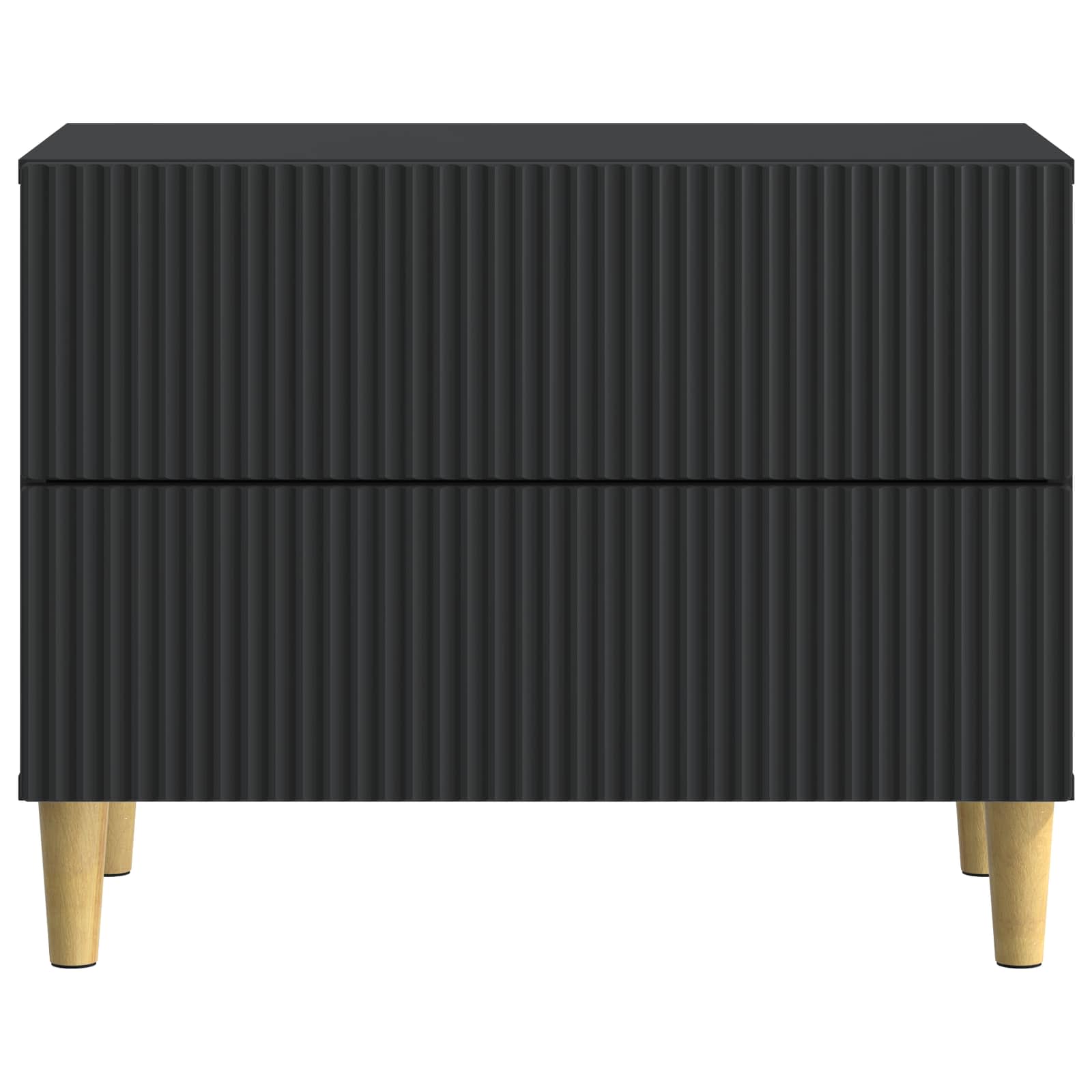 vidaXL Szafka Nocna Czarny 62 x 34,5 x 48 cm Drewno inżynieryjne