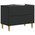 vidaXL Szafka Nocna Czarny 62 x 34,5 x 48 cm Drewno inżynieryjne