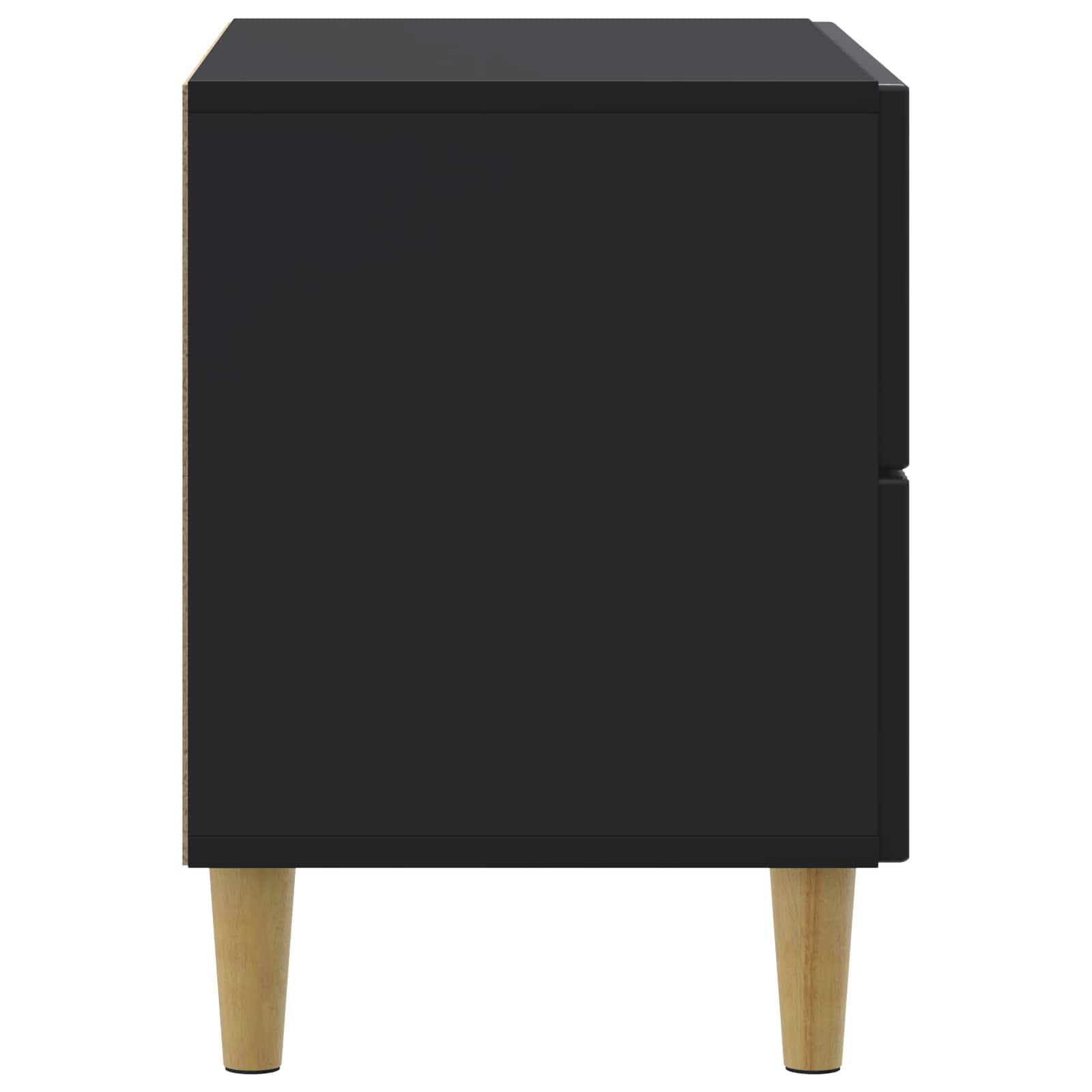 vidaXL Szafka Nocna Czarny 62 x 34,5 x 48 cm Drewno inżynieryjne