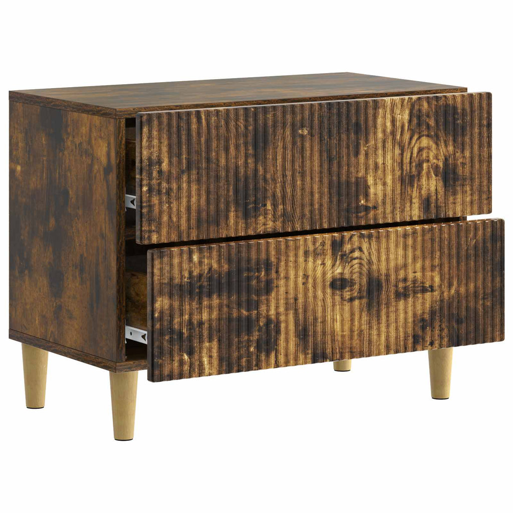 vidaXL Szafka Nocna Dąb wędzony 62 x 34,5 x 48 cm Drewno inżynieryjne