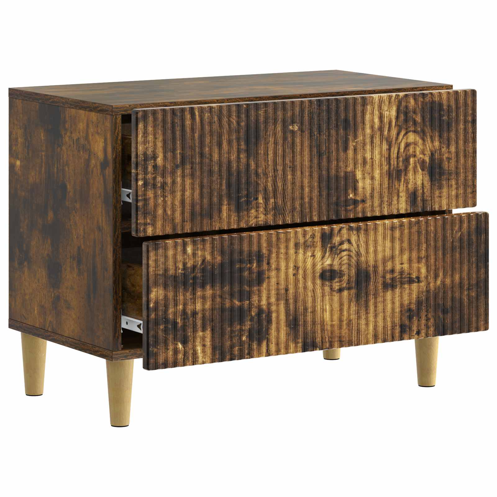 vidaXL Szafka Nocna Dąb wędzony 62 x 34,5 x 48 cm Drewno inżynieryjne