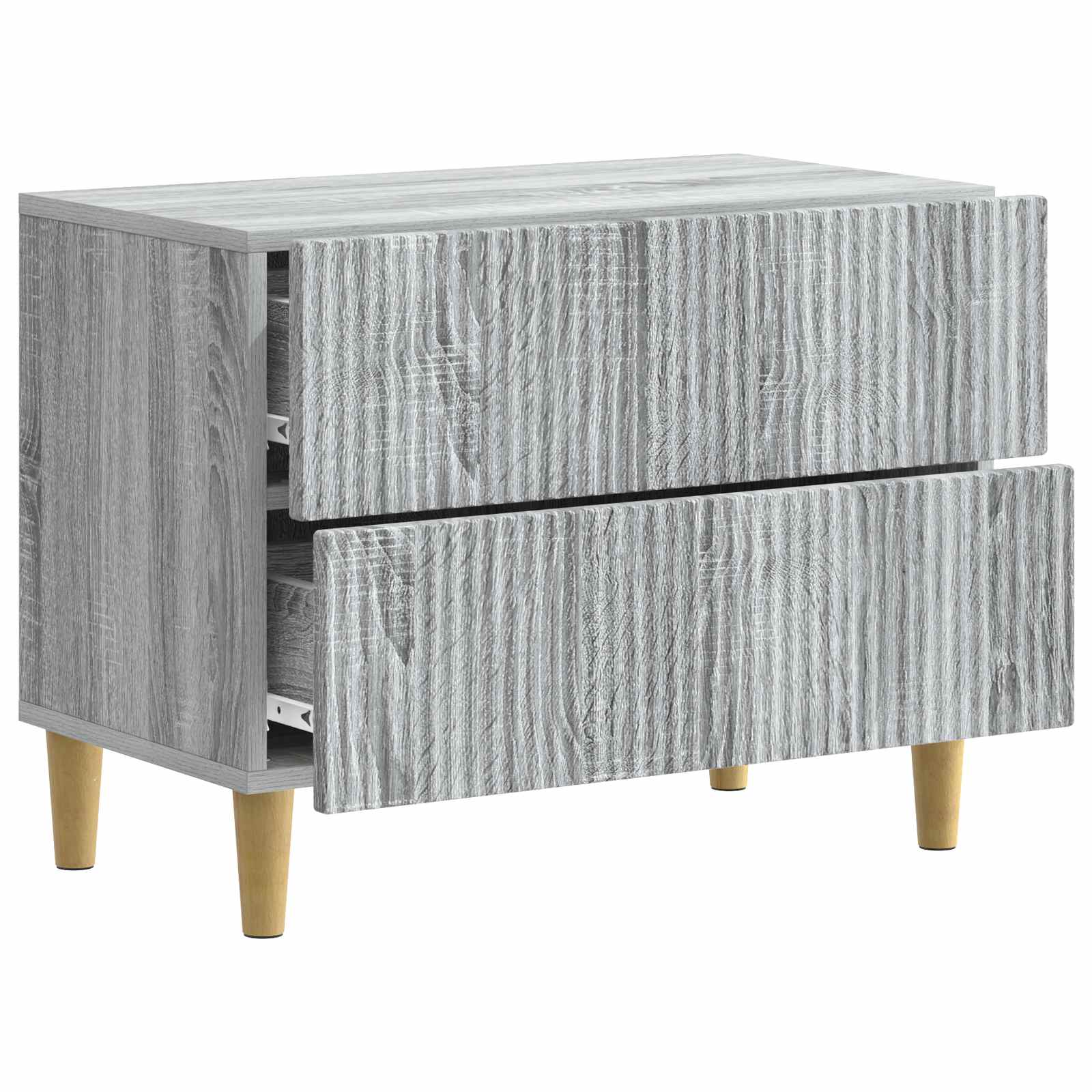 vidaXL Szafka Nocna Szary Sonoma 62 x 34,5 x 48 cm Drewno inżynieryjne