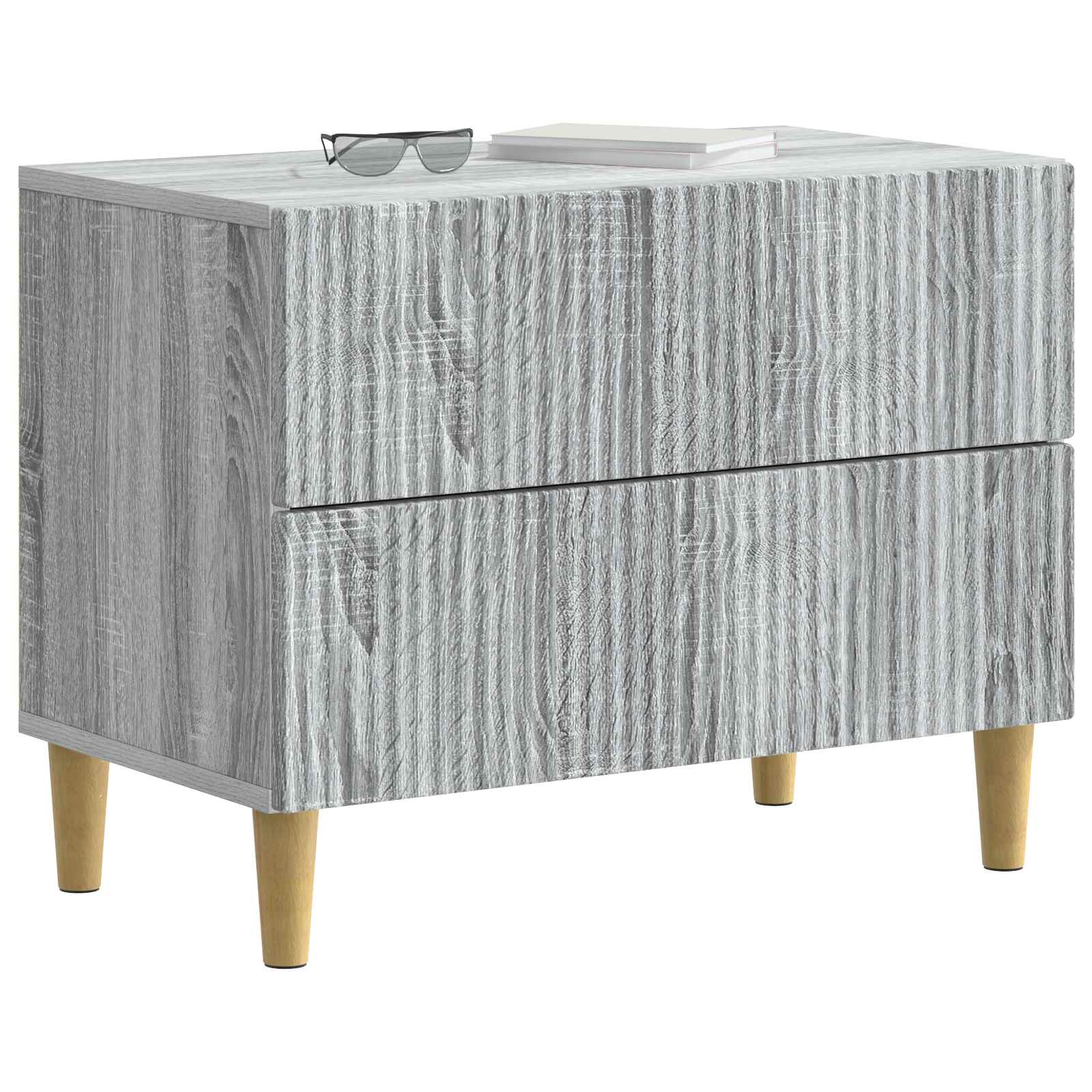 vidaXL Szafka Nocna Szary Sonoma 62 x 34,5 x 48 cm Drewno inżynieryjne