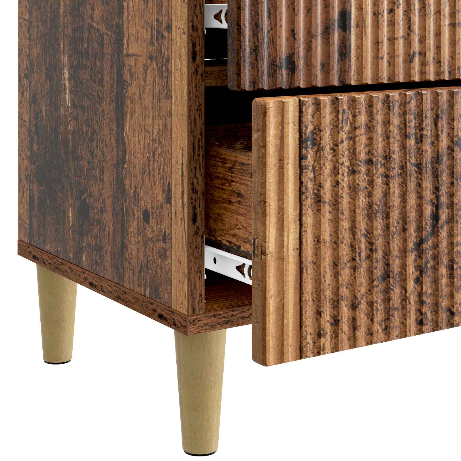 vidaXL Szafka Nocna Stare drewno 62 x 34,5 x 48 cm Drewno inżynieryjne