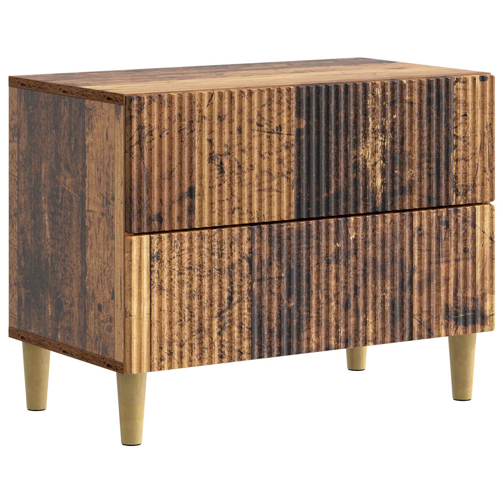 vidaXL Szafka Nocna Stare drewno 62 x 34,5 x 48 cm Drewno inżynieryjne