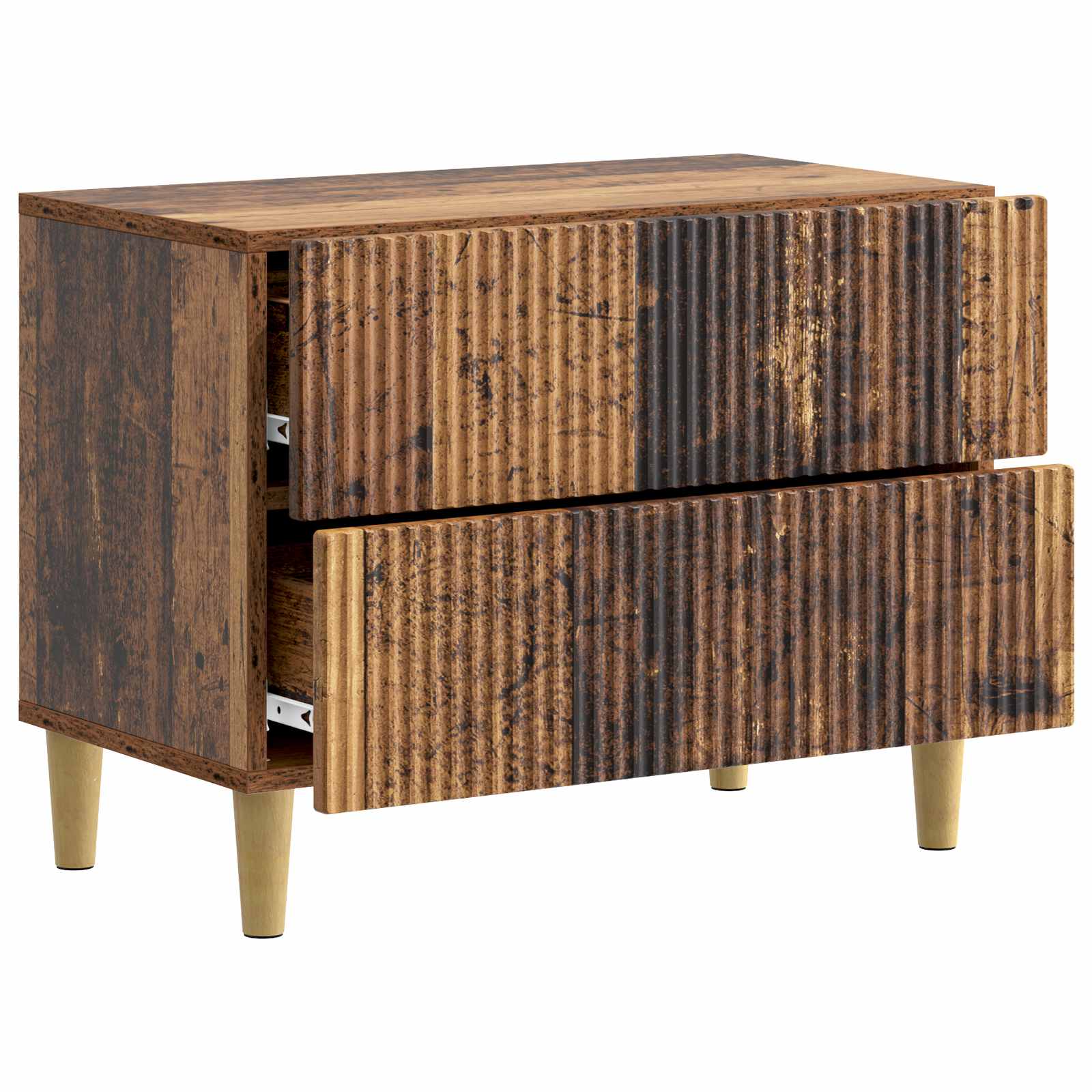 vidaXL Szafka Nocna Stare drewno 62 x 34,5 x 48 cm Drewno inżynieryjne
