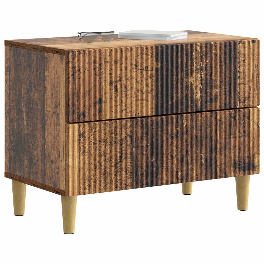 vidaXL Szafka Nocna Stare drewno 62 x 34,5 x 48 cm Drewno inżynieryjne