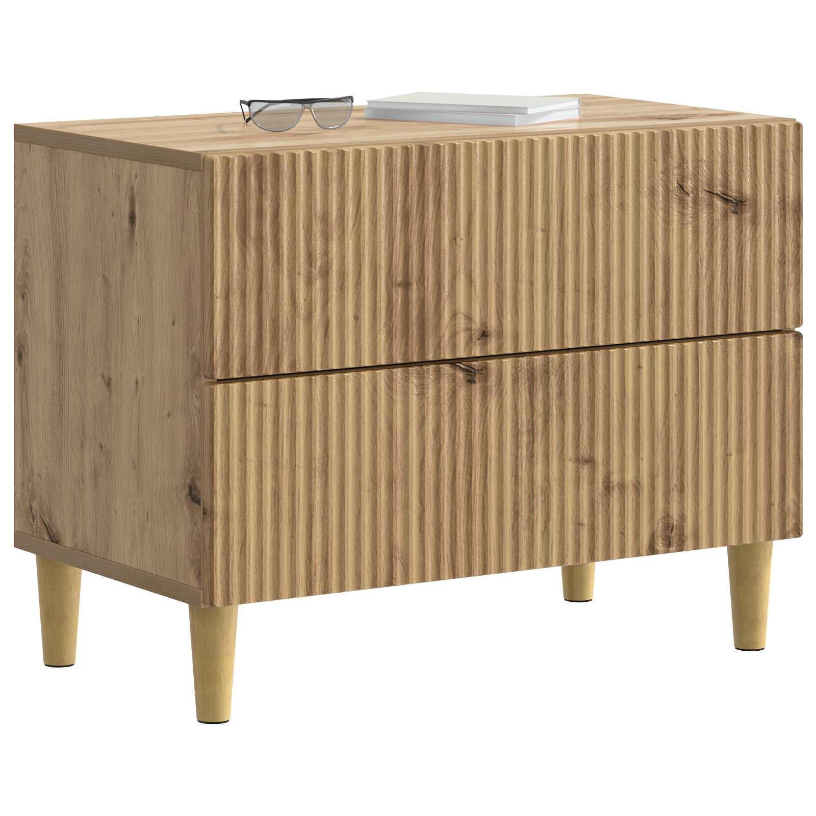 vidaXL Szafka Nocna Dąb artisan 62 x 34,5 x 48 cm Drewno inżynieryjne