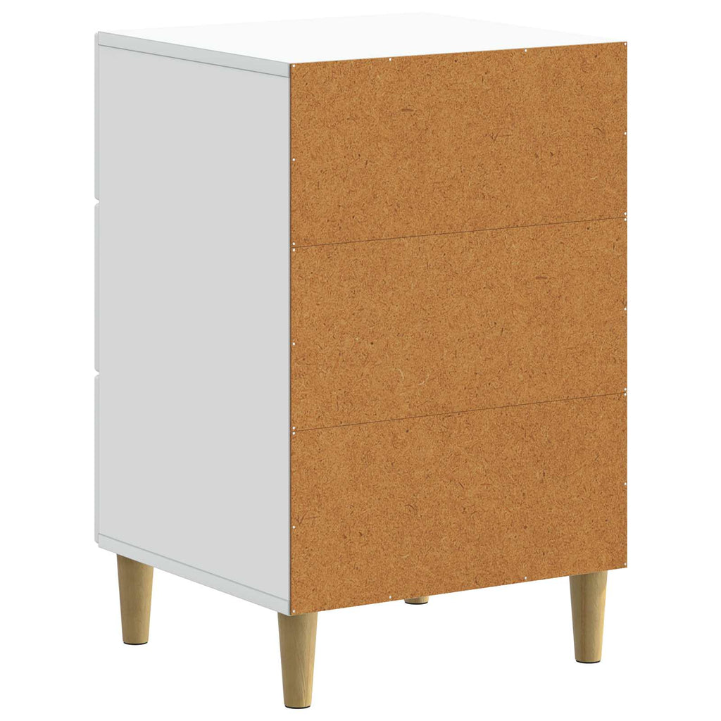 vidaXL Szafka Nocna Biały 43 x 41 x 66,5 cm Drewno inżynieryjne