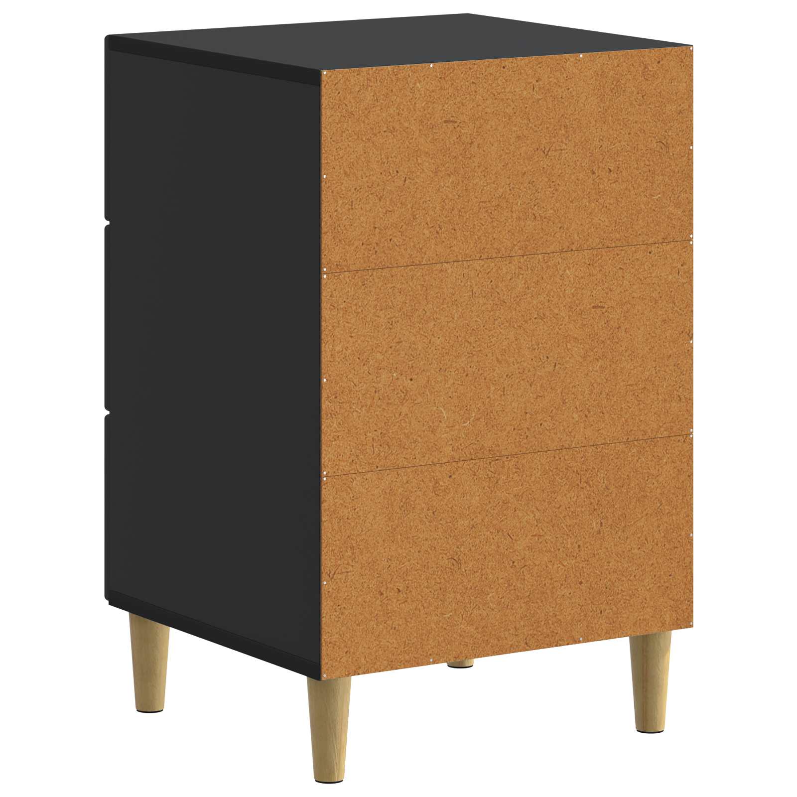 vidaXL Szafka Nocna Czarny 43 x 41 x 66,5 cm Drewno inżynieryjne