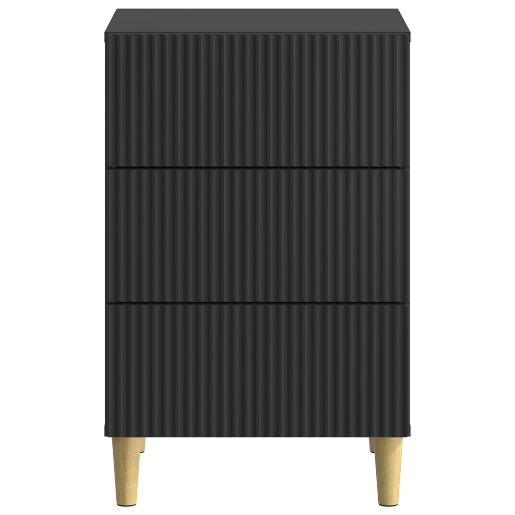 vidaXL Szafka Nocna Czarny 43 x 41 x 66,5 cm Drewno inżynieryjne