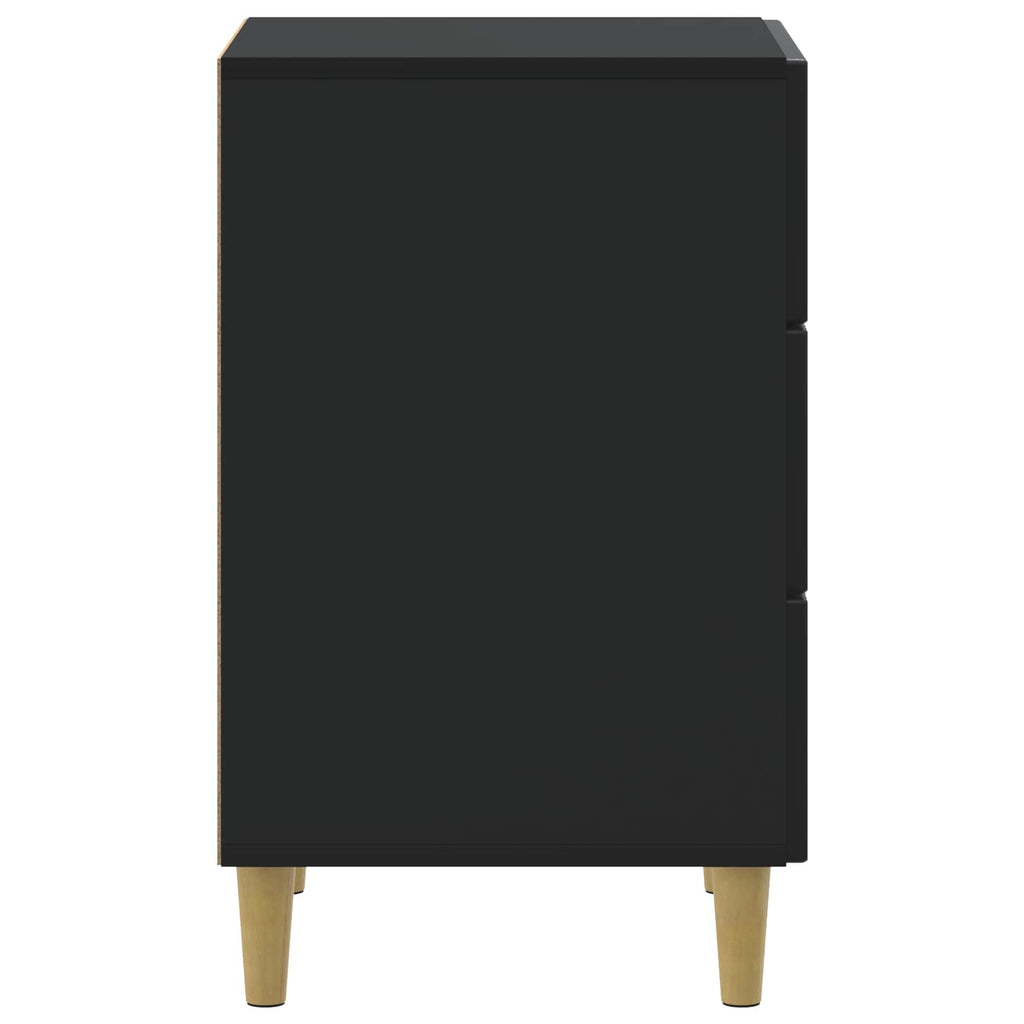 vidaXL Szafka Nocna Czarny 43 x 41 x 66,5 cm Drewno inżynieryjne
